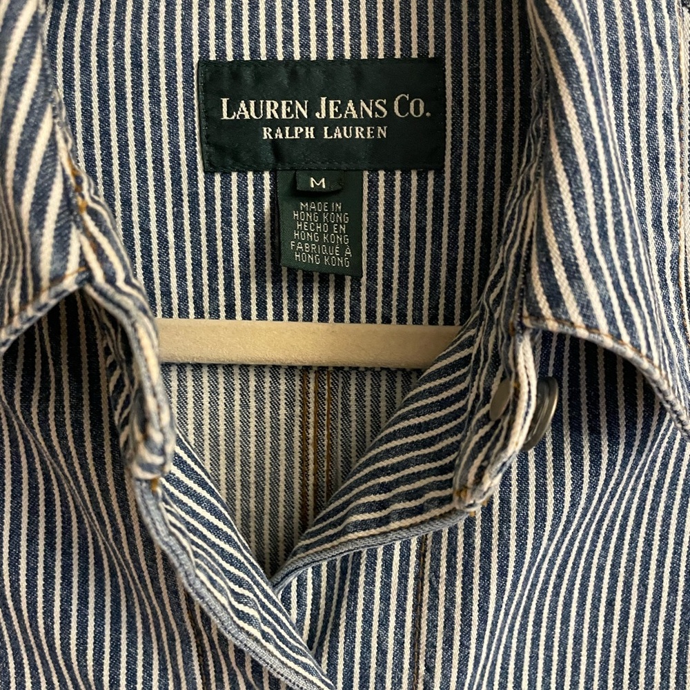 Ralph Lauren Vintage Ticking Striped Utility/Chore Jacket